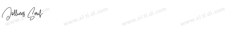 Jollines Serif字体转换